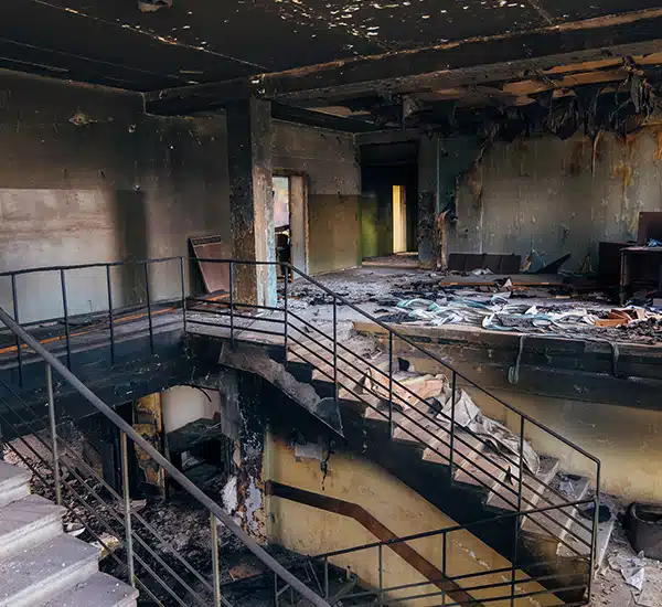 Fire Damage Restoration Service In Round Lake For Severe Commercial Building Fire And Smoke Cleanup