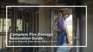 Fire and water damage restoration service in Round Lake for emergency cleanup and home restoration
