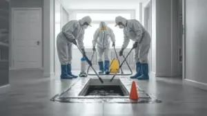 Sewage BackupCleanup Causes Health Risks How Restoration Experts Fix It Safely